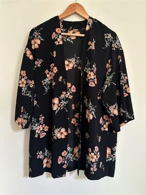 H&M Floral Open Front Kimono